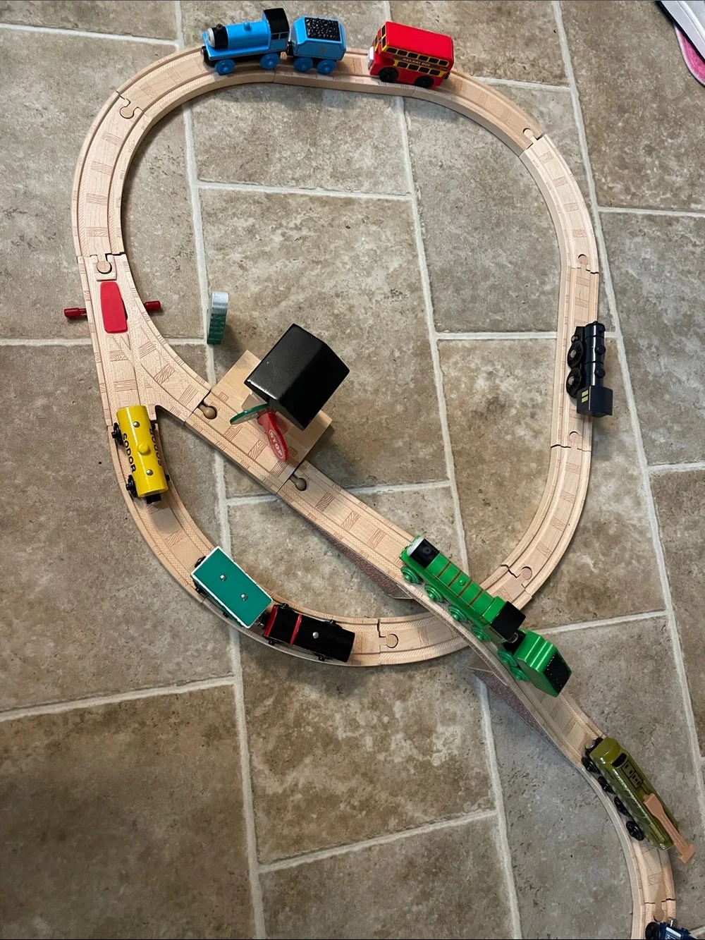 Thomas & Friends Blue Number 1 Wooden Train Engine - Blue
